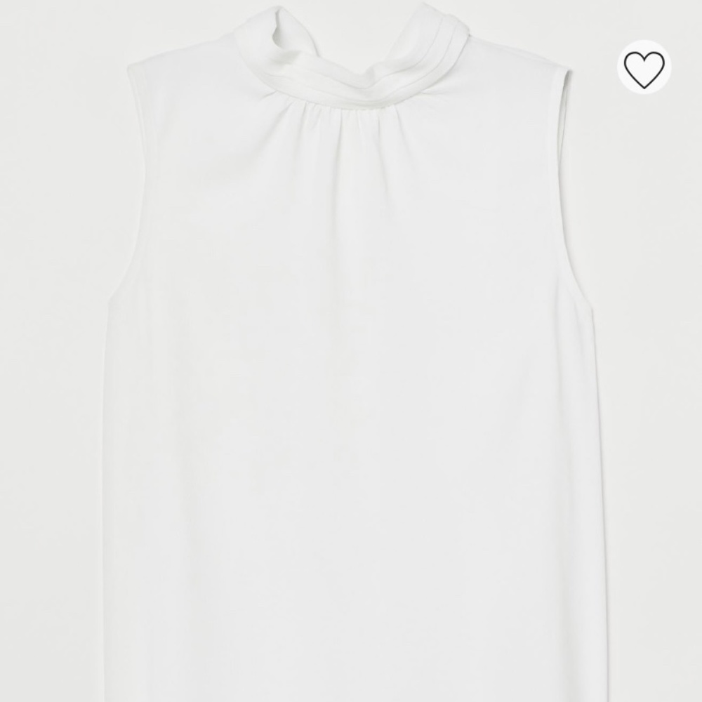 H&M Women's White Blouse Size L